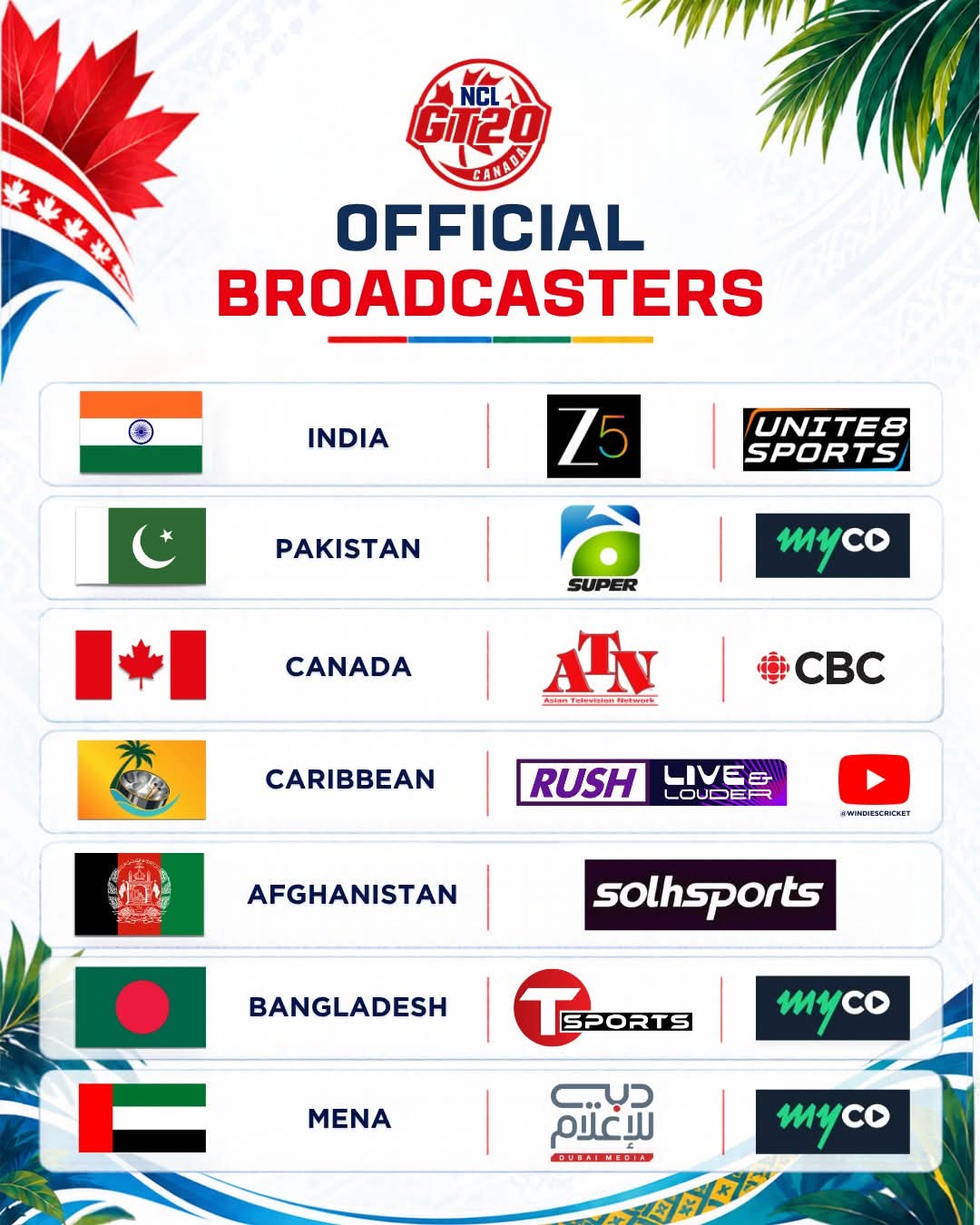 GT20 Canada Broadcast